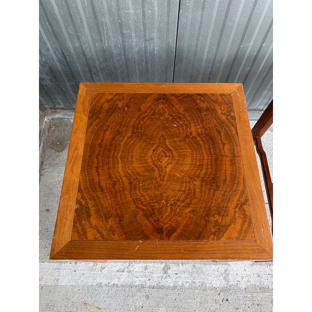 Chestnut Vintage Chapak Modern Walnut Chippendale End Tables – Pair For Sale - Image 8 of 10