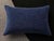 (1) Navy Blue Plush Decorative Throw Pillow 13x23 Inch For Sale - Image 4 of 4