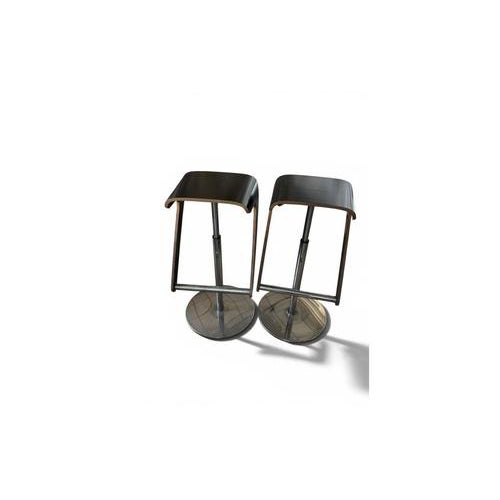 Adjustable Stools in Curved Wood and Chromed Steel from Pedrali, Set of 4 For Sale - Image 10 of 10