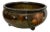 Vintage McCoy Mid-Century Chocolate Brown and Bronze Glaze Footed Bowl For Sale
