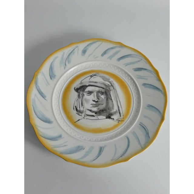 Lorenzo Magnificent Wall Plate by Guarnier for Ginori For Sale - Image 3 of 13