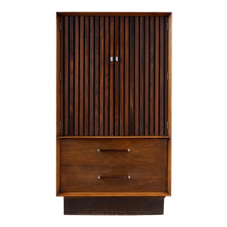 1960s Rosewood and Walnut Armoire For Sale