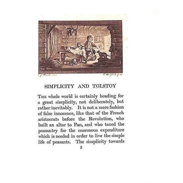 White "Simplicity and Tolstoy" 1912 Chesterton, g.k. For Sale - Image 8 of 9