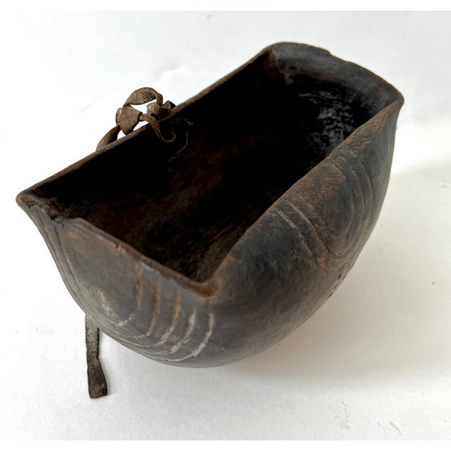 African Tribal Art Hand-carved Wood Bowl with Unique Designed Characteristics For Sale - Image 12 of 12