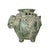 Mid 20th Century Vintage Asian Pottery Elephant Vase / Pot / Vessel in a Matte Green Glaze For Sale - Image 5 of 7