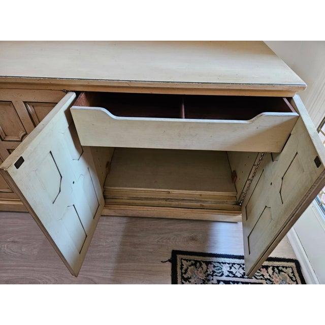 My mom recently passed and has this beautiful credenza with tons of storage for a beautiful entryway! This furniture goes...