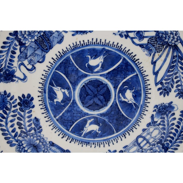 Early-Mid 19th Century Pair of Qing Dynasty Fitzhugh Dinner Plates For Sale - Image 9 of 12