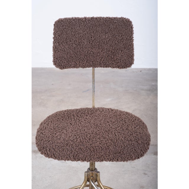 Brown Vintage Danish Industrial Desk Chair from DSB, 1960s For Sale - Image 8 of 10