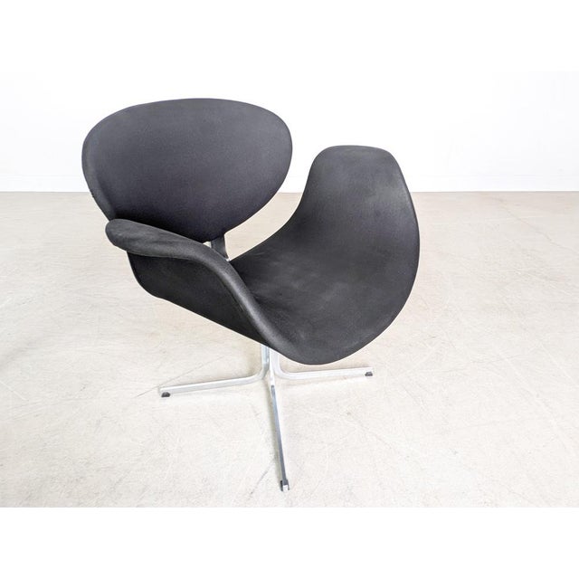 Black Little Tulip Chairs by Pierre Paulin for Artifort, 1970, Set of 2 For Sale - Image 8 of 11