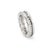 Modern Bvlgari b.zero1 18k White Gold Pavé Diamond Band Ring, Size 5 For Sale - Image 3 of 8