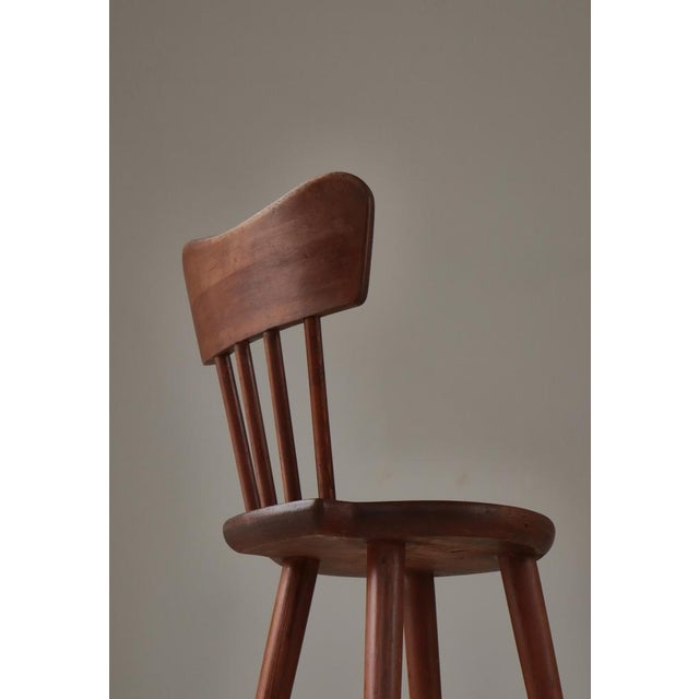 Swedish Modern Pinewood Chair attributed to Torsten Claeson for Steneby Hemslöjd, 1930s For Sale - Image 9 of 17