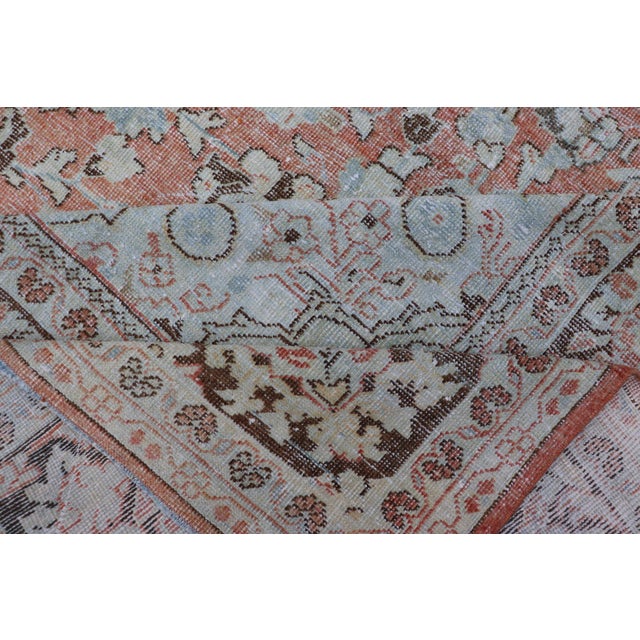 Large Antique Persian Mahal Rug 10'9 X 13'10 For Sale - Image 11 of 12