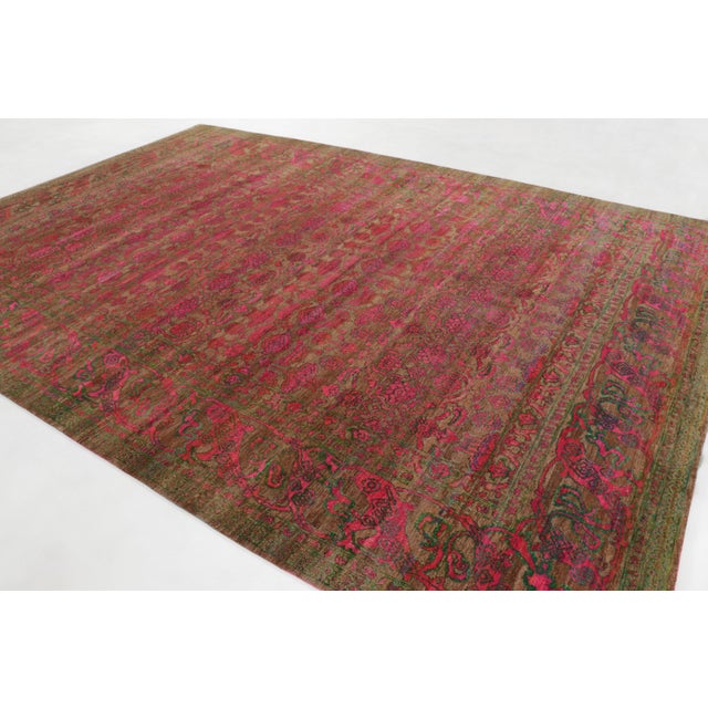 Rug & Kilim Contemporary Oversized Agra Style Floral Wool Rug by Rug & Kilim, India For Sale - Image 4 of 10