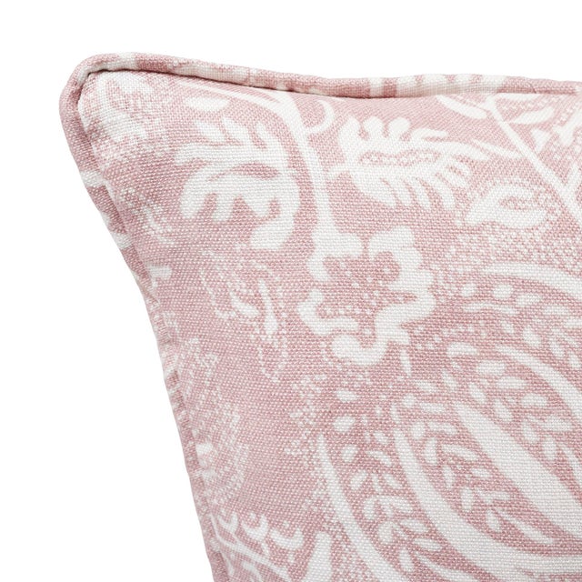 Contemporary Schumacher Pomegranate Print Pillow in Petal For Sale - Image 3 of 5