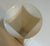 Italian Murano Opaline & Amber Art Glass Vase, Hand Blown, 16” For Sale - Image 9 of 9