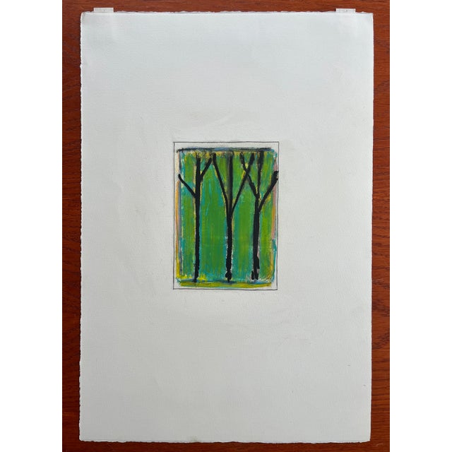 For your art collection, a lush abstract oil pastel by Paul Rinaldi. Completed on 15” x 22” paper, ready for framing. Each...