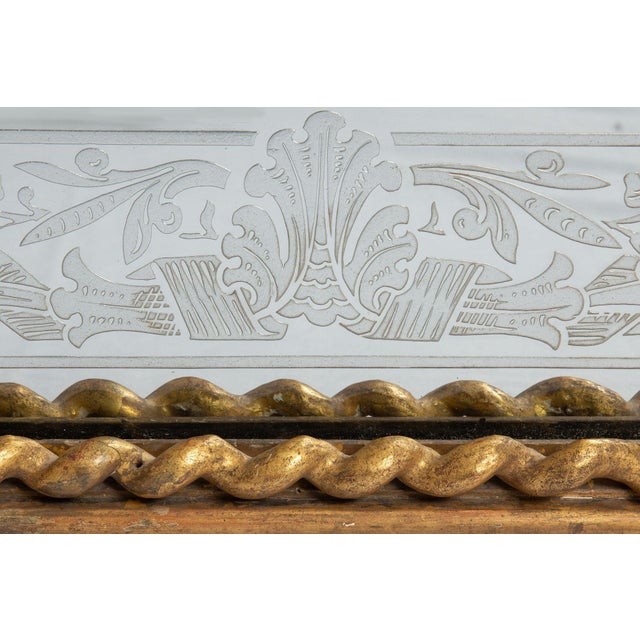 Large Antique French Louis Philippe Arched-Top Giltwood Pier Mirror Ca. 1870 For Sale - Image 18 of 18