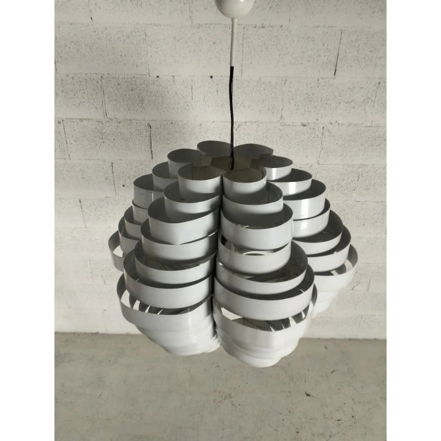 Ivory Tornado Model 1772 Pendant Light by Elio Martinelli for Martinelli Luce, 1970s For Sale - Image 8 of 13