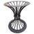 Late 20th Century 90's Kreiss Trieste Collection Indoor/Outdoor Iron Rod Cinched Sheif Table Base For Sale - Image 5 of 9