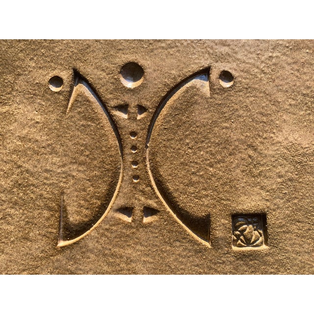 Mid-Century Paolo Soleri Arcosanti Cosanti Abstract Pottery Tile For Sale In New York - Image 6 of 10