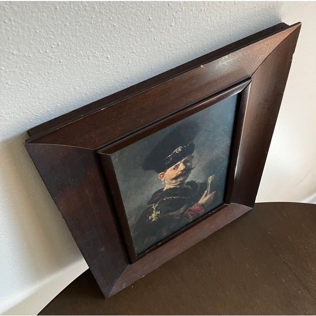 Antique Framed Print of Rembrandt's "A Polish Nobleman" - Krumbholz Fine Arts Milwaukee For Sale In Milwaukee - Image 6 of 15
