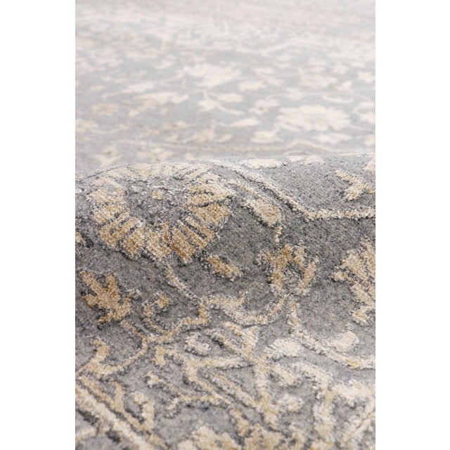 Pasargad Home Transitional Grey Area Rug, 8'11'' X 12' 2'' For Sale - Image 4 of 6