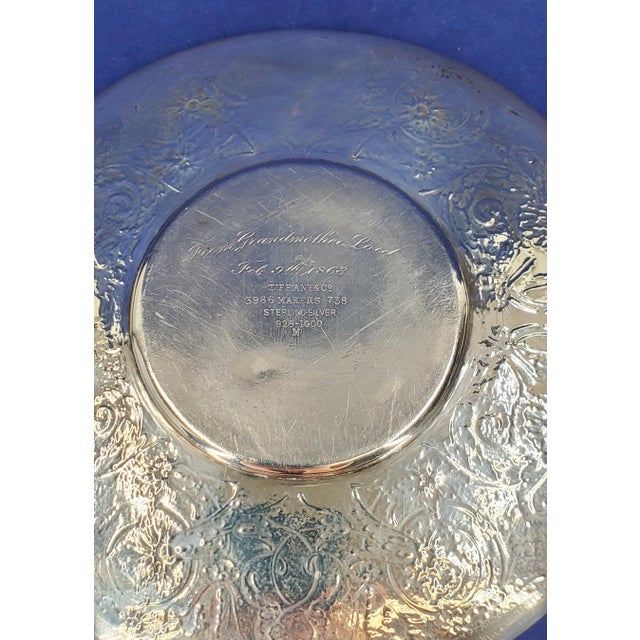 Metal Mid 19th Century Tiffany & Co Sterling Griffin Dragon Plate Demitasse Saucer 1863 For Sale - Image 7 of 18