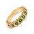 Majestic Emerald Adjustable Gold Statement Ring, Size 8 For Sale In Miami - Image 6 of 9