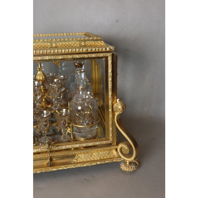 Vintage Liquor Cabinet in Bronze For Sale - Image 9 of 12