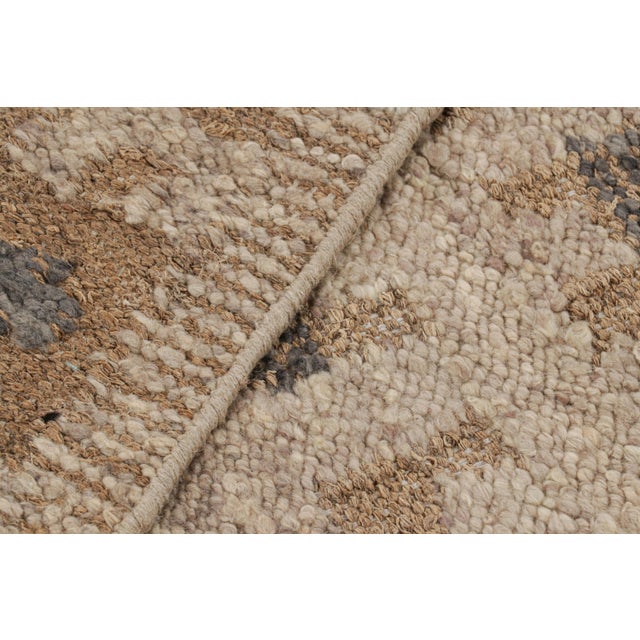 Textile Rug & Kilim’s Scandinavian Style Rug in Beige-Brown Geometric Patterns - 3x10 For Sale - Image 7 of 7