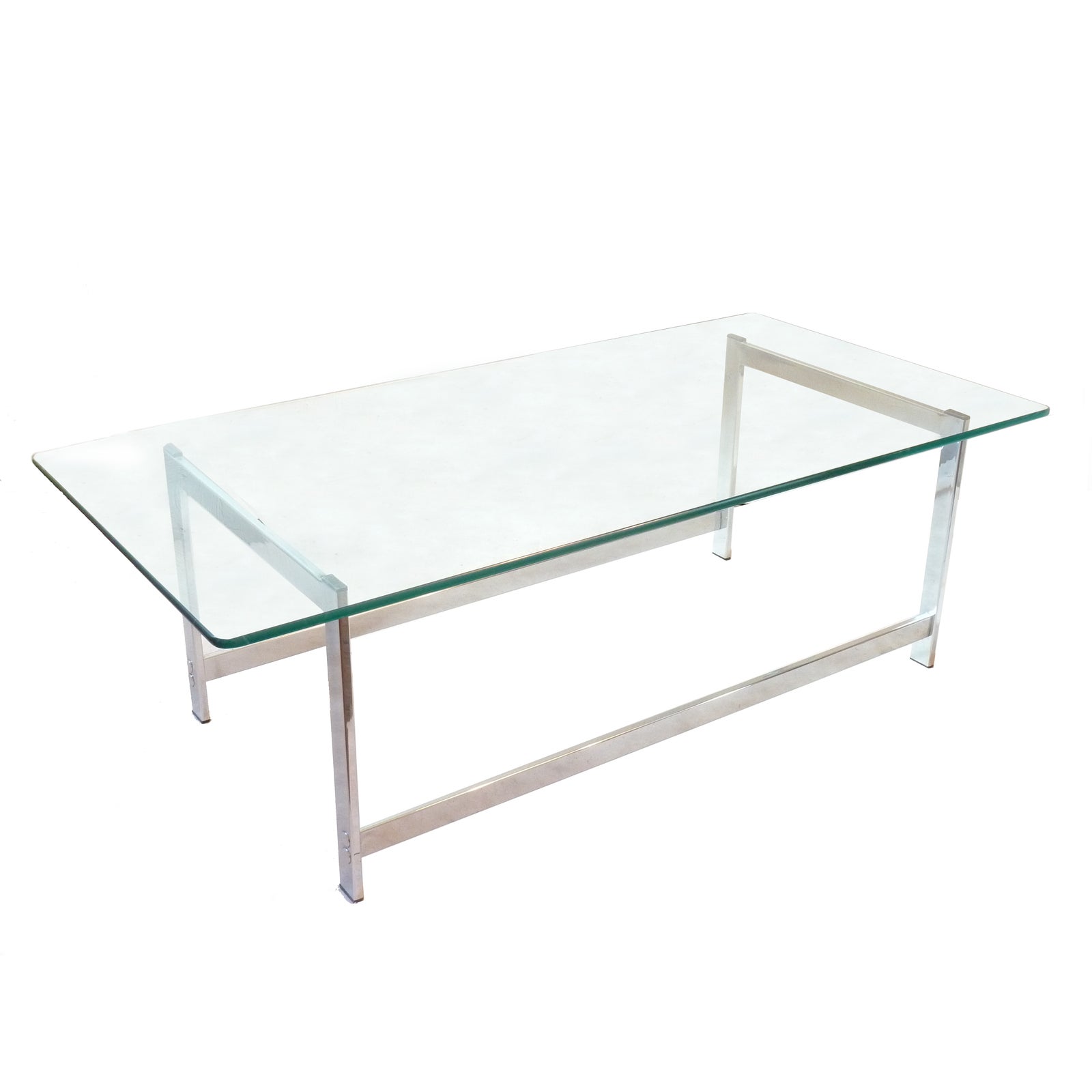 Glass Top Chrome Coffee Table Chairish