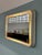 Large Backlit Mirror. Metal interior frame and polyurethane foam lacquered white exterior and mirror with edge grinding....