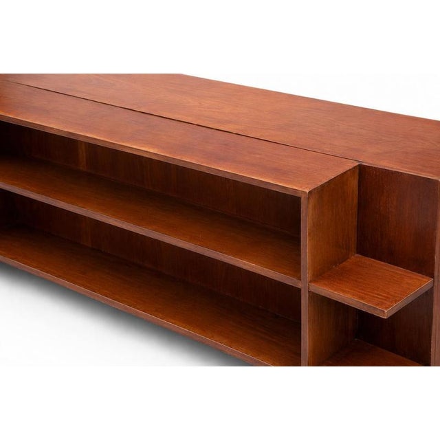 Vintage Scandinavian Desk in Teak and Mahogany, 1940s For Sale - Image 4 of 12