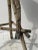 Antique Folk Art Cream + Green Painted Adirondack Tripod Side Table, Circa 1920s-30s For Sale - Image 15 of 18