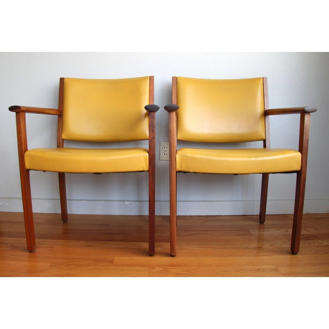 とき ACME Johnson Chair Co. Armchair Johnson Chair Co Mid Century Walnut Arm Chairs – Pair | Mid