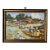 1970's Vintage Asian Floating Market Oil on Masonite Painting by Sam Ruey For Sale