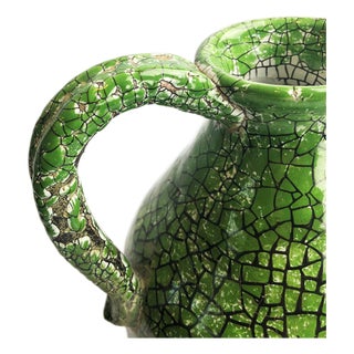 Rare Ceramic Jar in Crackle Glaze Technique For Sale