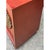 Vintage Lane Red Cabinet With Ornate Medallions For Sale - Image 12 of 14