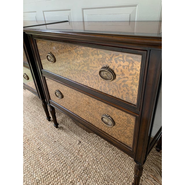 Theodore Alexander Eglomise Nightstands a Pair Chairish