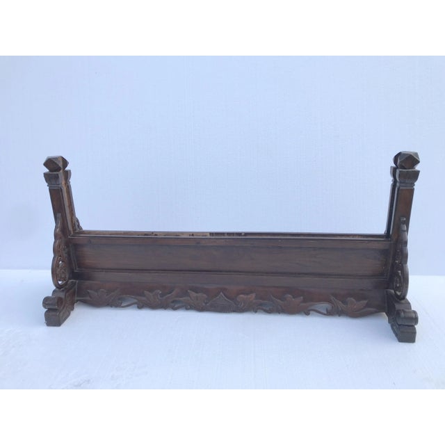 Large Antique Mid 19th Century Wood Stand for a Screen or Painting For Sale - Image 13 of 13