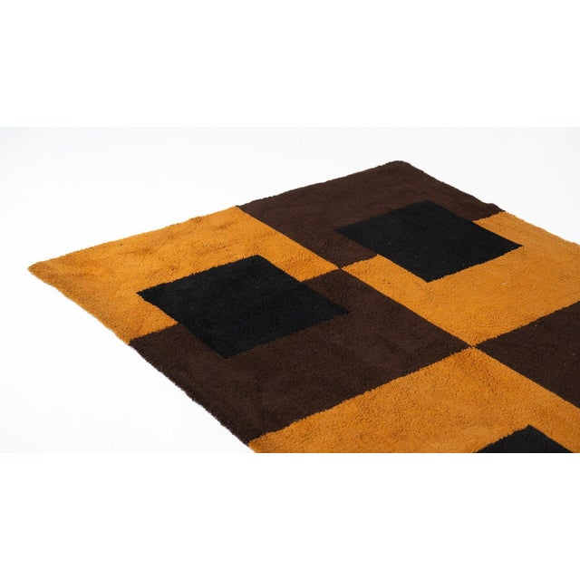 Textile Mid-Century Modern Hand-Woven Rug, Italy, 1960s For Sale - Image 7 of 10