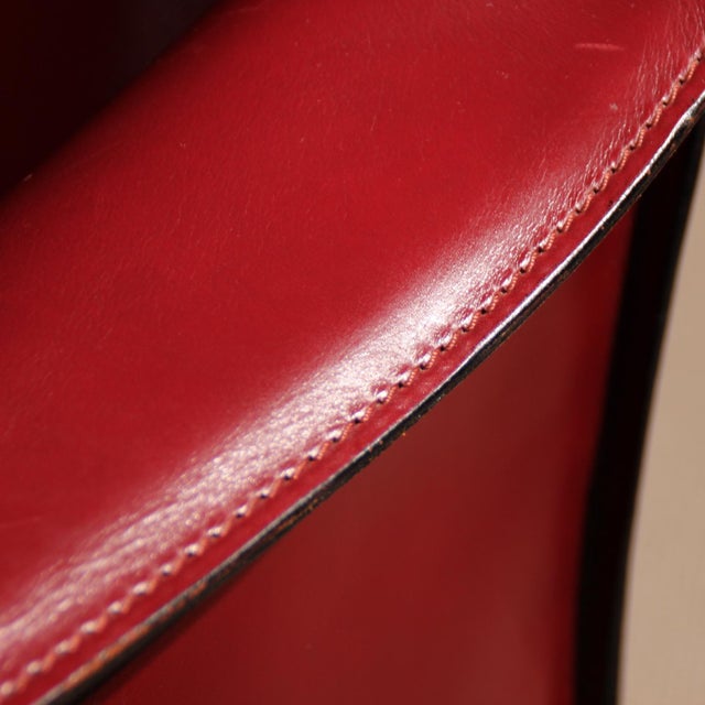 Vintage Cab 414 Chair in Leather by Mario Bellini for Cassina, 1982 For Sale - Image 12 of 18