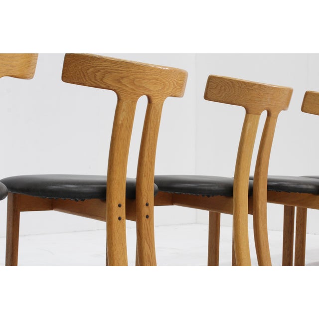 Vintage T-Shaped Dining Chairs, 1960s, Set of 6 For Sale - Image 6 of 13