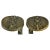Bronze Round Push and Pull Door Handles with Geometric Relief, Set of 2 For Sale - Image 13 of 13