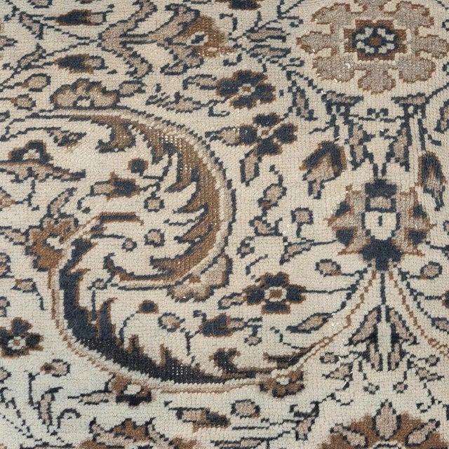 Add a touch of history and warmth to your space with this vintage handmade Turkish wool rug cushion cover. Crafted from...