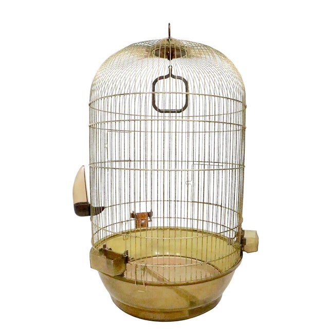 Vintage Space Age Fer Plast Birdcage Made in Italy C. 1970's For Sale In New York - Image 6 of 17