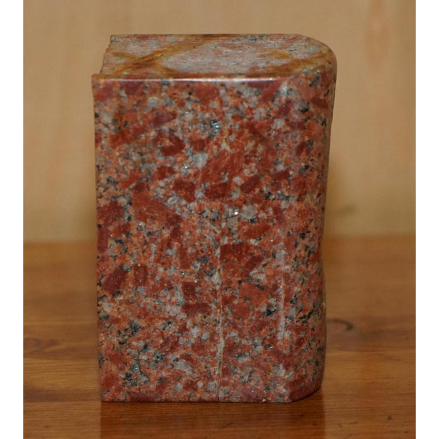 Stone Carved Stone Library Book, 1900s For Sale - Image 7 of 10