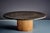 Coffee Table with Slate Top with Drum Plywood Base, France, 1970s For Sale - Image 3 of 12