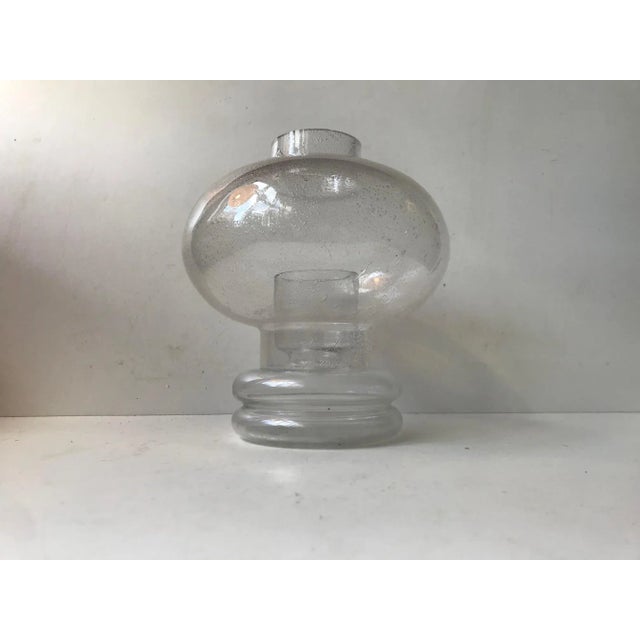 Mid-Century Modern Blister Glass Candleholder by Nanny Still for Rihiimäen Lasi Oy, 1970s For Sale - Image 3 of 6