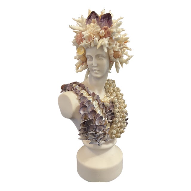 CSS Seashell Bust of Diana For Sale